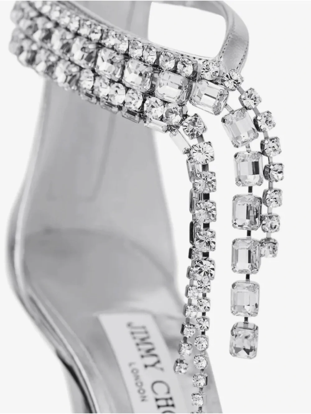 Authentic Jimmy Choo Brand New Verity Heel Silver size 37